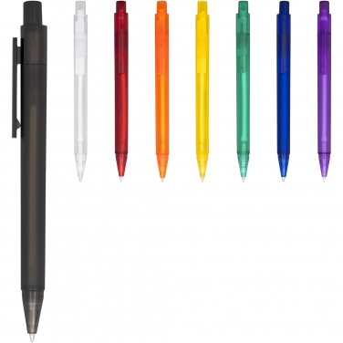 Logo trade promotional giveaway photo of: Calypso frosted ballpoint pen